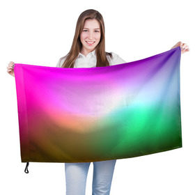 Флаг 3D с принтом Сочетание красок , 100% полиэстер | плотность ткани — 95 г/м2, размер — 67 х 109 см. Принт наносится с одной стороны | градиент | пятна | разноцветные