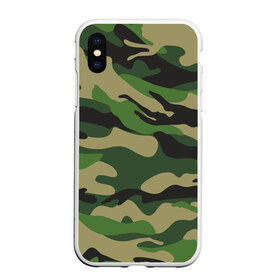 Чехол для iPhone XS Max матовый с принтом Лесной камуфляж , Силикон | Область печати: задняя сторона чехла, без боковых панелей | Тематика изображения на принте: camouflage | forest camouflage | камуфляж | лесной камуфляж
