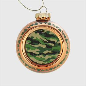 Стеклянный ёлочный шар с принтом Лесной камуфляж , Стекло | Диаметр: 80 мм | Тематика изображения на принте: camouflage | forest camouflage | камуфляж | лесной камуфляж