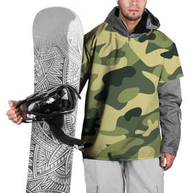 Накидка на куртку 3D с принтом Зелёный камуфляж , 100% полиэстер |  | Тематика изображения на принте: camouflage | green camouflage | зеленый камуфляж | камуфляж