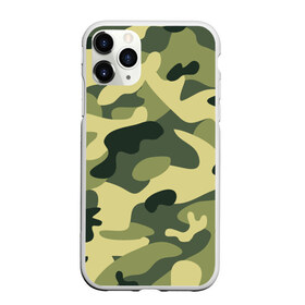 Чехол для iPhone 11 Pro Max матовый с принтом Зелёный камуфляж , Силикон |  | camouflage | green camouflage | зеленый камуфляж | камуфляж