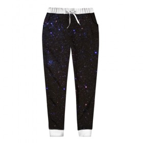 Женские брюки 3D с принтом Космос , полиэстер 100% | прямой крой, два кармана без застежек по бокам, с мягкой трикотажной резинкой на поясе и по низу штанин. В поясе для дополнительного комфорта — широкие завязки | астрономия | звёзды | ночь | прикольные