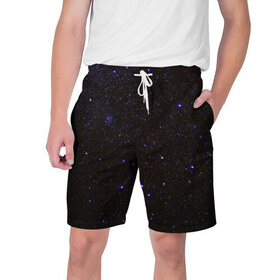 Мужские шорты 3D с принтом Космос ,  полиэстер 100% | прямой крой, два кармана без застежек по бокам. Мягкая трикотажная резинка на поясе, внутри которой широкие завязки. Длина чуть выше колен | Тематика изображения на принте: астрономия | звёзды | ночь | прикольные