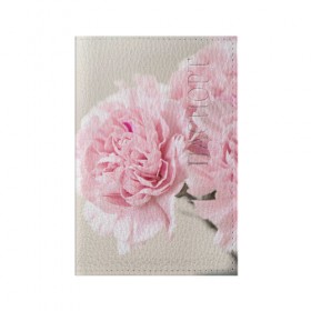 Обложка для паспорта матовая кожа с принтом Розовый цветок 5 , натуральная матовая кожа | размер 19,3 х 13,7 см; прозрачные пластиковые крепления | Тематика изображения на принте: розовый | цветок | цветы