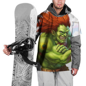Накидка на куртку 3D с принтом Strongman , 100% полиэстер |  | bodybuilding | gym | house | power | бодибилдинг | культуризм | новинки | сила | спорт | фитнес