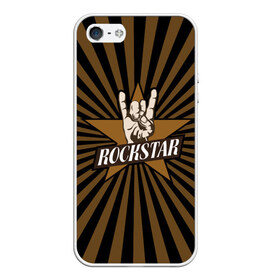 Чехол для iPhone 5/5S матовый с принтом Rockstar , Силикон | Область печати: задняя сторона чехла, без боковых панелей | hard | metal | music | rock | металл | музыка | рок | рок звезда