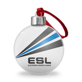 Ёлочный шар с принтом ESL , Пластик | Диаметр: 77 мм | cs go | cyber | dota 2 | progamer | sport | киберспорт