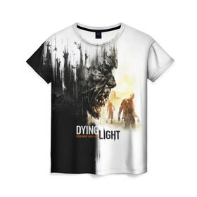 Женская футболка 3D с принтом Dying Light , 100% полиэфир ( синтетическое хлопкоподобное полотно) | прямой крой, круглый вырез горловины, длина до линии бедер | Тематика изображения на принте: dying light | horror | зомби | ужасы