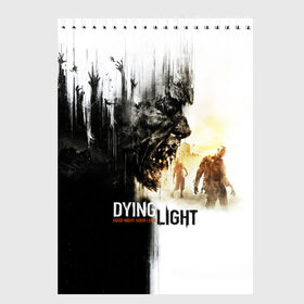 Скетчбук с принтом Dying Light , 100% бумага
 | 48 листов, плотность листов — 100 г/м2, плотность картонной обложки — 250 г/м2. Листы скреплены сверху удобной пружинной спиралью | dying light | horror | зомби | ужасы