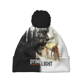 Шапка 3D c помпоном с принтом Dying Light , 100% полиэстер | универсальный размер, печать по всей поверхности изделия | dying light | horror | зомби | ужасы