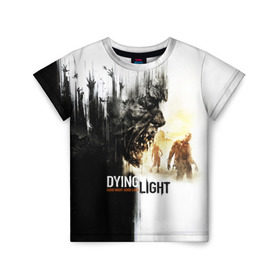 Детская футболка 3D с принтом Dying Light , 100% гипоаллергенный полиэфир | прямой крой, круглый вырез горловины, длина до линии бедер, чуть спущенное плечо, ткань немного тянется | dying light | horror | зомби | ужасы