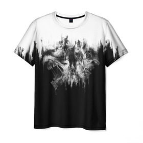 Мужская футболка 3D с принтом Dying Light , 100% полиэфир | прямой крой, круглый вырез горловины, длина до линии бедер | Тематика изображения на принте: dying light | horror | зомби | ужасы