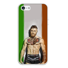 Чехол для iPhone 5/5S матовый с принтом Конор Макгрегор 14 , Силикон | Область печати: задняя сторона чехла, без боковых панелей | макгрегор