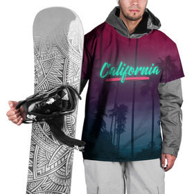 Накидка на куртку 3D с принтом California , 100% полиэстер |  | america | california | city | state | sun. summer | америка | город | калифорния | лето | солнце | штат