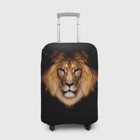 Чехол для чемодана 3D с принтом Лев , 86% полиэфир, 14% спандекс | двустороннее нанесение принта, прорези для ручек и колес | lion | голова | лев