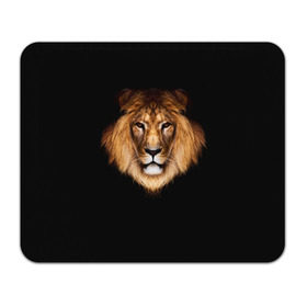 Коврик прямоугольный с принтом Лев , натуральный каучук | размер 230 х 185 мм; запечатка лицевой стороны | Тематика изображения на принте: lion | голова | лев