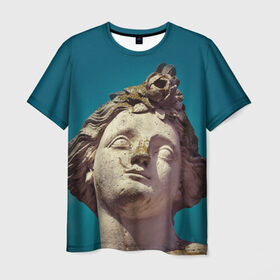 Мужская футболка 3D с принтом Статуя , 100% полиэфир | прямой крой, круглый вырез горловины, длина до линии бедер | греция | искусство | мрамор | рим | скульптура | статуя
