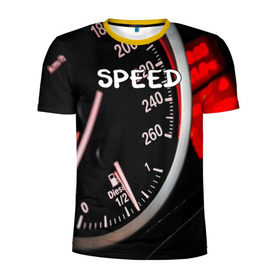 Мужская футболка 3D спортивная с принтом Скорость , 100% полиэстер с улучшенными характеристиками | приталенный силуэт, круглая горловина, широкие плечи, сужается к линии бедра | автомобиль | дорога | драйв | скорость | стритрейсер | стритрейсинг