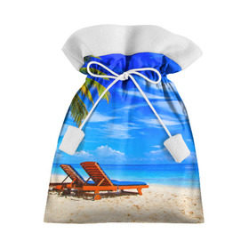 Подарочный 3D мешок с принтом Лето , 100% полиэстер | Размер: 29*39 см | берег | лето | море | отдых