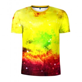 Мужская футболка 3D спортивная с принтом Космический взрыв , 100% полиэстер с улучшенными характеристиками | приталенный силуэт, круглая горловина, широкие плечи, сужается к линии бедра | Тематика изображения на принте: вселенная | галактика | звезды