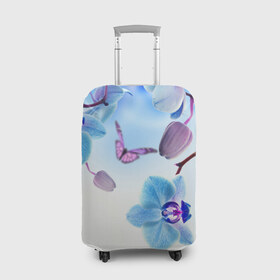 Чехол для чемодана 3D с принтом Flowers , 86% полиэфир, 14% спандекс | двустороннее нанесение принта, прорези для ручек и колес | арт | краска | лето | лучи | любовь | новинки | популярные | природа | рисунки | свет | цветы