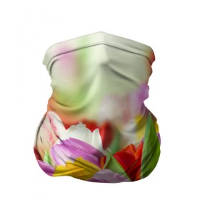 Бандана-труба 3D с принтом Мир тюльпанов , 100% полиэстер, ткань с особыми свойствами — Activecool | плотность 150‒180 г/м2; хорошо тянется, но сохраняет форму | арт | краска | лето | лучи | любовь | новинки | популярные | природа | рисунки | свет | цветы