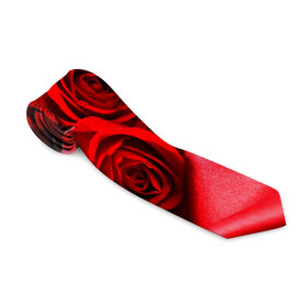 Галстук 3D с принтом Розы , 100% полиэстер | Длина 148 см; Плотность 150-180 г/м2 | Тематика изображения на принте: букет | красная | лепесток | разноцветная | роза | цветок