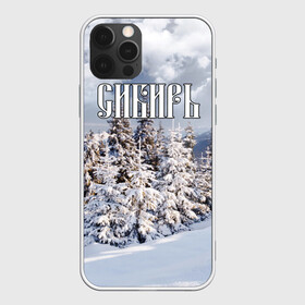 Чехол для iPhone 12 Pro с принтом Сибирь , силикон | область печати: задняя сторона чехла, без боковых панелей | ель | лес | небо | облака | природа | снег | сосна | сугробы | тайга | хвоя