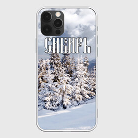 Чехол для iPhone 12 Pro Max с принтом Сибирь , Силикон |  | Тематика изображения на принте: ель | лес | небо | облака | природа | снег | сосна | сугробы | тайга | хвоя