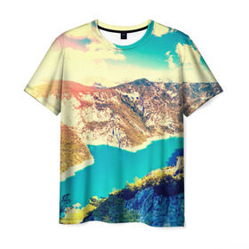 Мужская футболка 3D с принтом Montenegro , 100% полиэфир | прямой крой, круглый вырез горловины, длина до линии бедер | горы | пейзаж