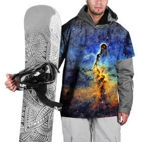 Накидка на куртку 3D с принтом Nebula in Space , 100% полиэстер |  | Тематика изображения на принте: 