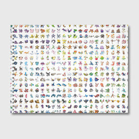 Альбом для рисования с принтом Wall , 100% бумага
 | матовая бумага, плотность 200 мг. | Тематика изображения на принте: bulbasaur | pikachu | pokemon | squirtle | бальбазар | пикачу | покемон | сквиртл