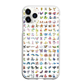 Чехол для iPhone 11 Pro матовый с принтом Wall , Силикон |  | bulbasaur | pikachu | pokemon | squirtle | бальбазар | пикачу | покемон | сквиртл