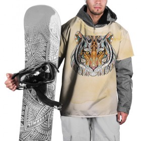 Накидка на куртку 3D с принтом Тигр 2 , 100% полиэстер |  | тигр