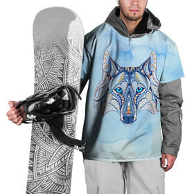 Накидка на куртку 3D с принтом Волк , 100% полиэстер |  | волк