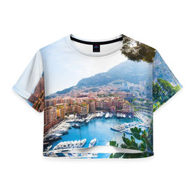 Женская футболка 3D укороченная с принтом Монако , 100% полиэстер | круглая горловина, длина футболки до линии талии, рукава с отворотами | europe | monaco | гламур | европа | загар | княжество | миллионеры | монако | отдых | отпуск | пляж | роскошь | солнце | средиземное море | туризм