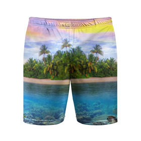 Мужские шорты 3D спортивные с принтом Мальдивы ,  |  | загар | каникулы | мальдивские острова | мальдивы | отдых | отпуск | пляж | приключения | солнце | туризм