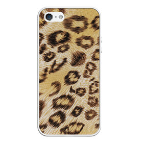Чехол для iPhone 5/5S матовый с принтом Леопардовая ткань , Силикон | Область печати: задняя сторона чехла, без боковых панелей | гепард | гламур | леопард | мода | пятна | роскошь | ткань | точки | шерсть