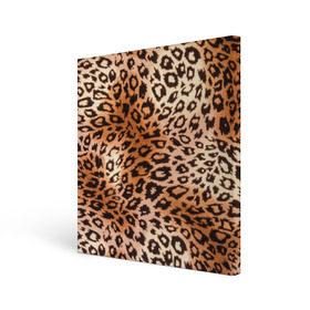 Холст квадратный с принтом Леопардовая шкура , 100% ПВХ |  | гепард | гламур | леопард | мода | роскошь | шерсть