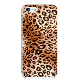 Чехол для iPhone 5/5S матовый с принтом Леопардовая шкура , Силикон | Область печати: задняя сторона чехла, без боковых панелей | гепард | гламур | леопард | мода | роскошь | шерсть