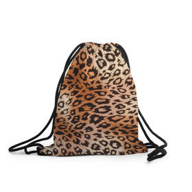 Рюкзак-мешок 3D с принтом Леопардовая шкура , 100% полиэстер | плотность ткани — 200 г/м2, размер — 35 х 45 см; лямки — толстые шнурки, застежка на шнуровке, без карманов и подкладки | Тематика изображения на принте: гепард | гламур | леопард | мода | роскошь | шерсть