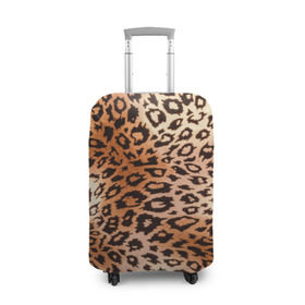 Чехол для чемодана 3D с принтом Леопардовая шкура , 86% полиэфир, 14% спандекс | двустороннее нанесение принта, прорези для ручек и колес | гепард | гламур | леопард | мода | роскошь | шерсть