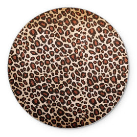 Коврик круглый с принтом Шкура гепарда , резина и полиэстер | круглая форма, изображение наносится на всю лицевую часть | гепард | гламур | леопард | мода | пятна | роскошь | ткань | точки | шерсть
