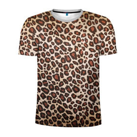 Мужская футболка 3D спортивная с принтом Шкура гепарда , 100% полиэстер с улучшенными характеристиками | приталенный силуэт, круглая горловина, широкие плечи, сужается к линии бедра | гепард | гламур | леопард | мода | пятна | роскошь | ткань | точки | шерсть