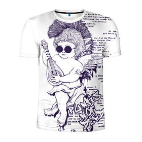 Мужская футболка 3D спортивная с принтом Нежный ангел , 100% полиэстер с улучшенными характеристиками | приталенный силуэт, круглая горловина, широкие плечи, сужается к линии бедра | ангел | граффити | музыка | новинки | популярное | хиппи