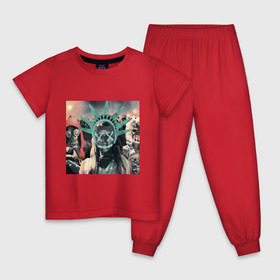 Детская пижама хлопок с принтом Судная ночь 3 , 100% хлопок |  брюки и футболка прямого кроя, без карманов, на брюках мягкая резинка на поясе и по низу штанин
 | судная ночь | фильм