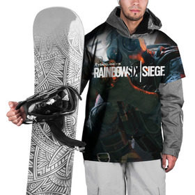 Накидка на куртку 3D с принтом Rainbow six | Siege , 100% полиэстер |  | Тематика изображения на принте: boom | fire | rainbowsix | siege | tom clansys
