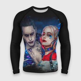 Мужской рашгард 3D с принтом Харли и Джокер ,  |  | harley quinn | suicide squad | the joker | джокер | харли квинн