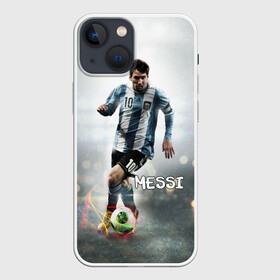 Чехол для iPhone 13 mini с принтом Leo Messi ,  |  | barselona | messi | аргентина | барселона | месси | мяч | футбол