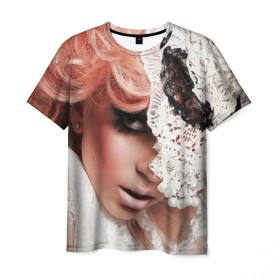 Мужская футболка 3D с принтом Lady Gaga , 100% полиэфир | прямой крой, круглый вырез горловины, длина до линии бедер | lady gaga | звезда | знаменитость | леди гага | музыка | певица